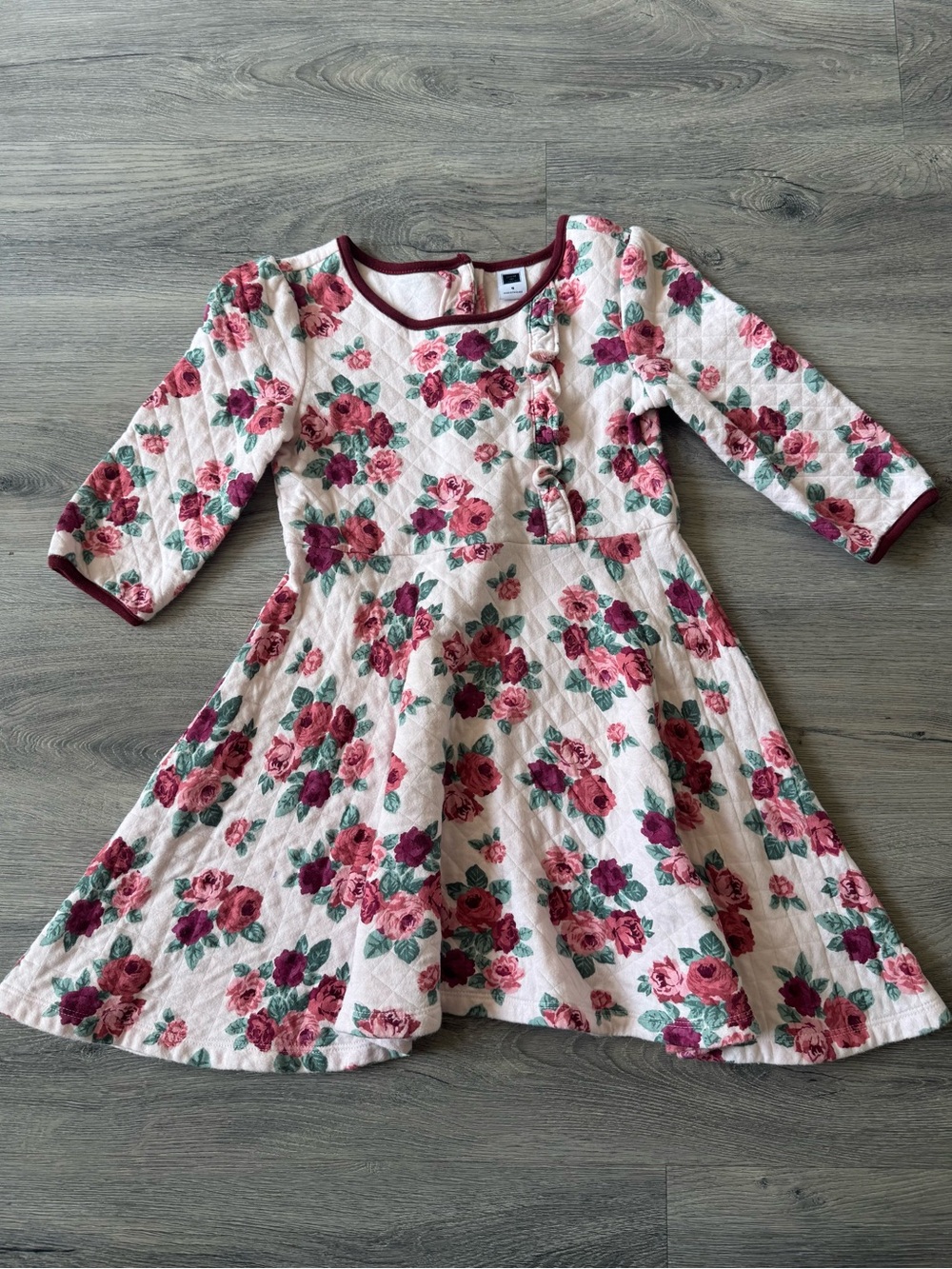Janie and Jack Quilted Rose Dress